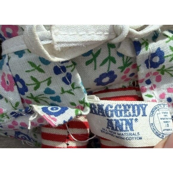 Knickerbocker Raggedy Ann & Andy Dolls Vintage 6.5” Taiwan - Picture 5 of 5